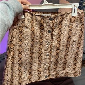 tight snakeskin skirt